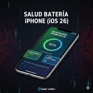 Infografía sobre cómo mejorar la salud batería iPhone y activar la carga optimizada